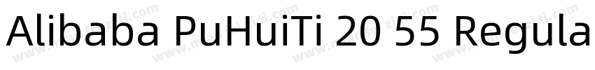 Alibaba PuHuiTi 20 55 Regular Regu字体转换